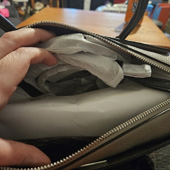 Michael Kors Black and White Tote Bag